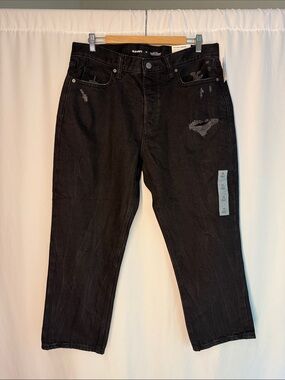 Old Navy Black High-Rise Women’s Jeans with Distressed Detail